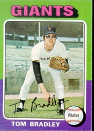 1975 Topps Baseball Cards      179     Tom Bradley